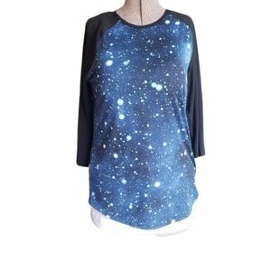 LuLaRoe Galaxy Blouse, Size M